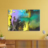 Abstract Zen Waterval Canvasprint, Japandi Muurdec Canvas Afdruk (Insitu (Woonkamer))
