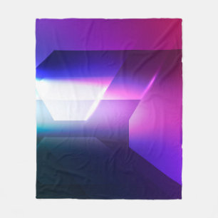 Abstract zeshoekige vorm achtergrondabstract, kuns fleece deken