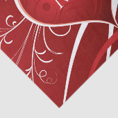 Abstract zeugen en zeugen van Girly Red en White Tissuepapier (Detail)