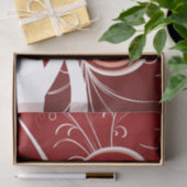 Abstract zeugen en zeugen van Girly Red en White Tissuepapier (Geschenk)