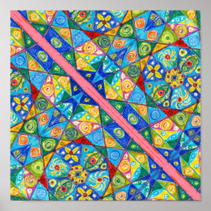 Abstract zicht Poster