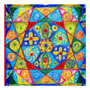Abstract zicht Poster