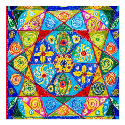 Abstract zicht Poster (Voorkant)