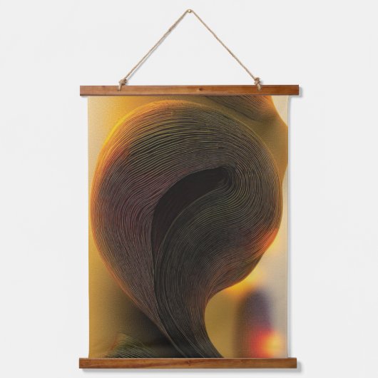 Abstract zielloze tapijten hangend wandkleed (Voorkant)