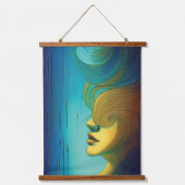 Abstract zielloze tapijten hangend wandkleed (Voorkant 2)