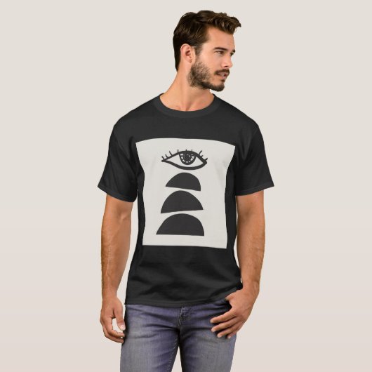 Abstract zien oog met het balanceren van stenen tr t-shirt (Voorkant volledig)