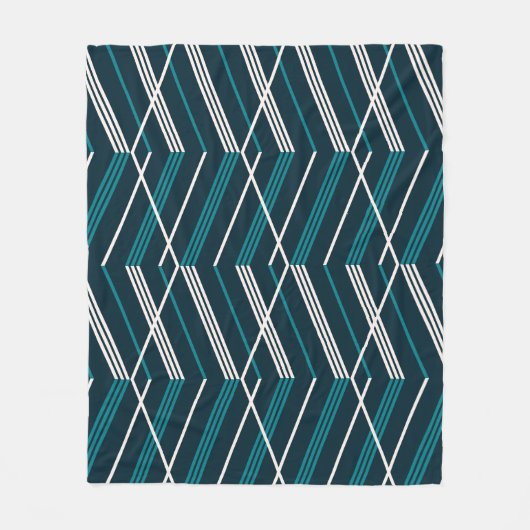 Abstract zigzag: elegant geometrisch. fleece deken (Voorkant)