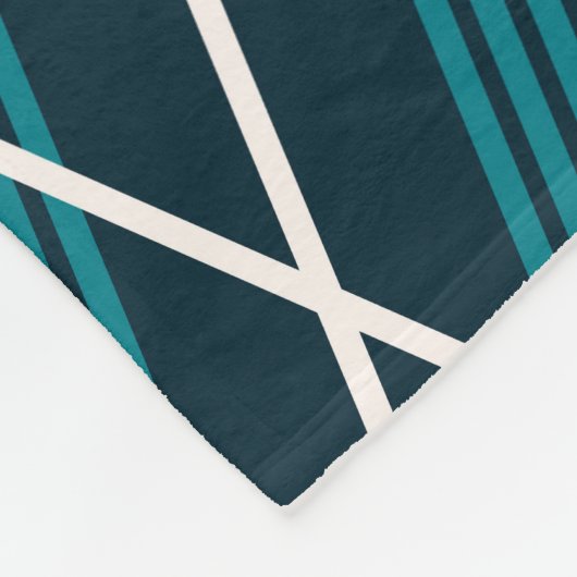 Abstract zigzag: elegant  geometrisch. fleece deken (Hoek)