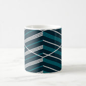 Abstract zigzag: elegant  geometrisch. koffiemok (Center)