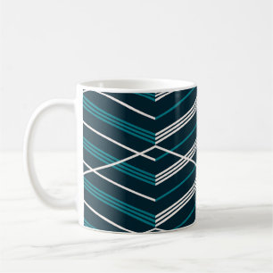 Abstract zigzag: elegant  geometrisch. koffiemok