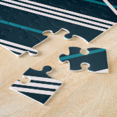 Abstract zigzag: elegant  geometrisch. legpuzzel (Zijkant)