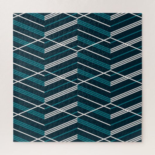 Abstract zigzag: elegant  geometrisch. legpuzzel (Verticaal)