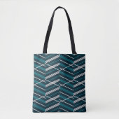 Abstract zigzag: elegant  geometrisch. tote bag (Voorkant)