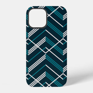 Abstract zigzag: elegante vintage geometrische. iPhone 12 hoesje
