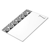 Abstract Zigzag-monogrammen Notitieblok (Schuin)