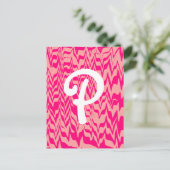 Abstract ZigZag Swirl Briefkaart (Staand voorkant)