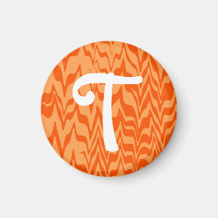 Abstract ZigZag Swirl Magneet