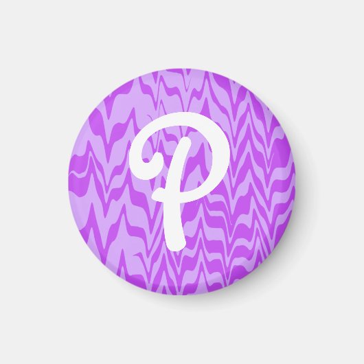 Abstract ZigZag Swirl Magneet (Voorkant)