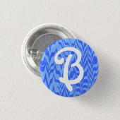 Abstract ZigZag Swirl Ronde Button 3,2 Cm (Voorkant /achterkant)