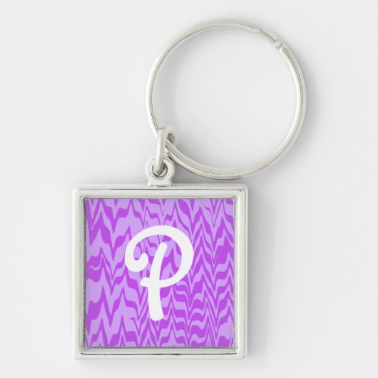Abstract ZigZag Swirl Sleutelhanger (Voorkant)