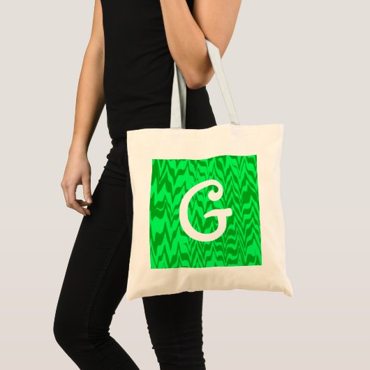Abstract ZigZag Swirl Tote Bag (Voorkant (product))