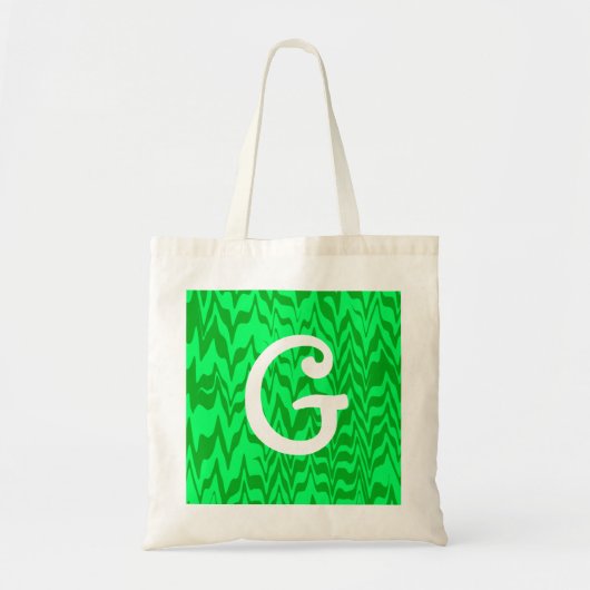 Abstract ZigZag Swirl Tote Bag (Voorkant)