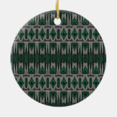 Abstract zilver en groen ornament (Achterkant)