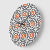 Abstract zilver: geometrisch naadloos ontwerp. grote klok (Hoek)