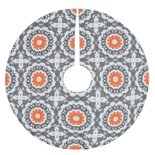 Abstract zilver: geometrisch naadloos ontwerp. kerstboom rok (Voorkant)