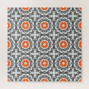 Abstract zilver: geometrisch naadloos ontwerp. legpuzzel