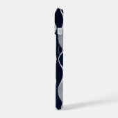Abstract Zilveren Patroon iPhone 15 Case (Linkerkant)