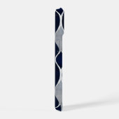 Abstract Zilveren Patroon iPhone 15 Case (Rechterkant)