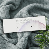 Abstract Zilvergrijs Roze Paars Veroorscherm Mini Visitekaartje