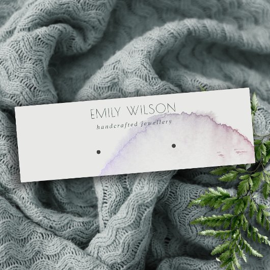 Abstract Zilvergrijs Roze Paars Veroorscherm Mini Visitekaartje