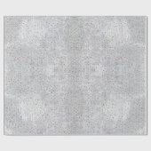 Abstract zilverpapier met gouden sterren cadeaupapier (Vlak)