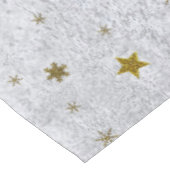 Abstract zilverpapier met gouden sterren, maan tafelkleed (Gekanteld)