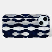 Abstract zilverpatroon Case-Mate iPhone case (Achterkant (horizontaal))