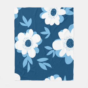 Abstract zomerbloemig naadloos patroon fleece deken