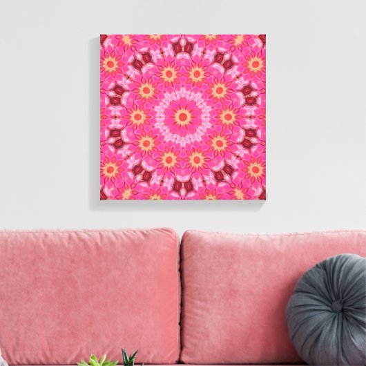 abstract zomercanvas canvas afdruk (Insitu (Woonkamer))