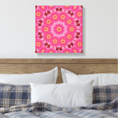 abstract zomercanvas canvas afdruk (Insitu (Slaapkamer))