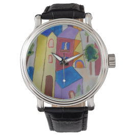 Abstract zomerdorp horloge