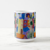 Abstract zomerdorp koffiemok (Center)