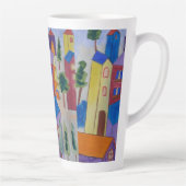 Abstract zomerdorp latte mok (Rechts)