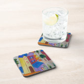 Abstract Zomerdorp Plastic Onderzetter (Rechterzijde)