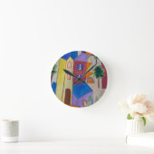 Abstract zomerdorp ronde klok (Huis)