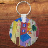 Abstract zomerdorp sleutelhanger (Voorkant)