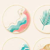 Abstract Zomerfeest Sticker