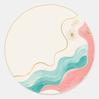 Abstract Zomerfeest Sticker