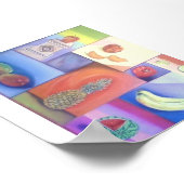 Abstract - zomerfruitmengsel poster (Hoek)