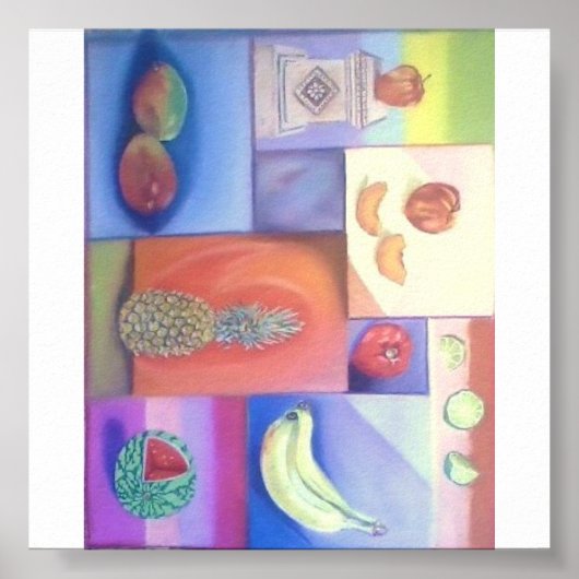 Abstract - zomerfruitmengsel poster (Voorkant)
